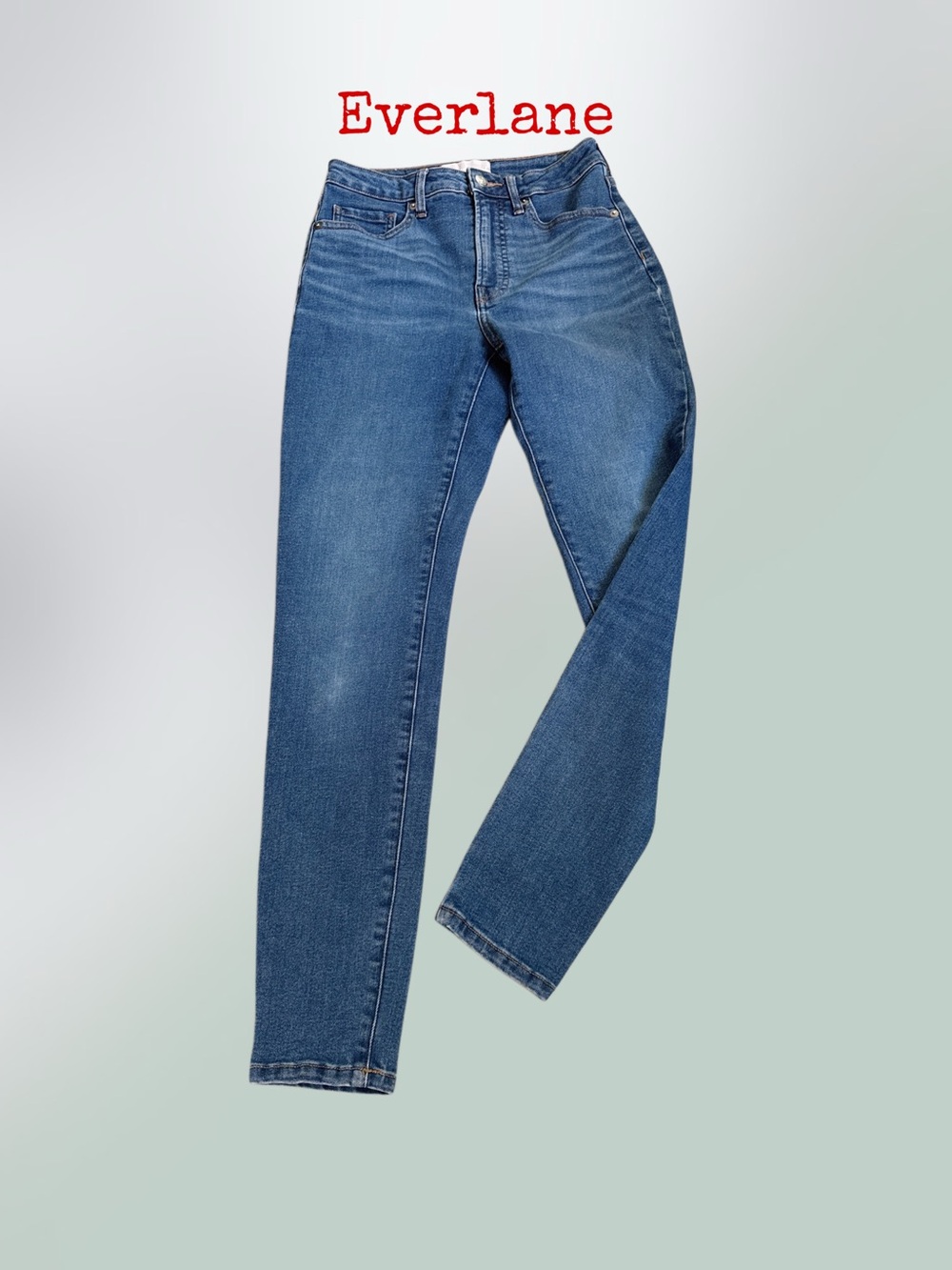 EVERLANE Curvy High-Rise Skinny Jeans - Blue